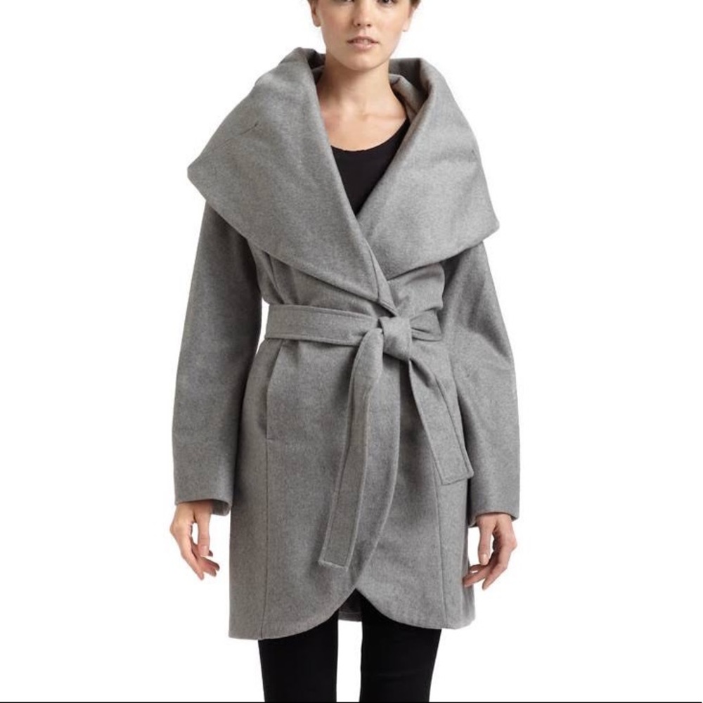 Tahari Marilyn double face wool coat